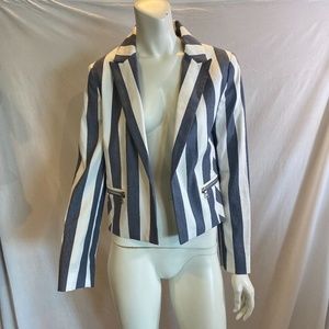 Express Navy/White Striped Blazer - Size 6
